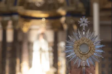 The annual Eucharistic procession at the Angelicum in Rome, May 13, 2021